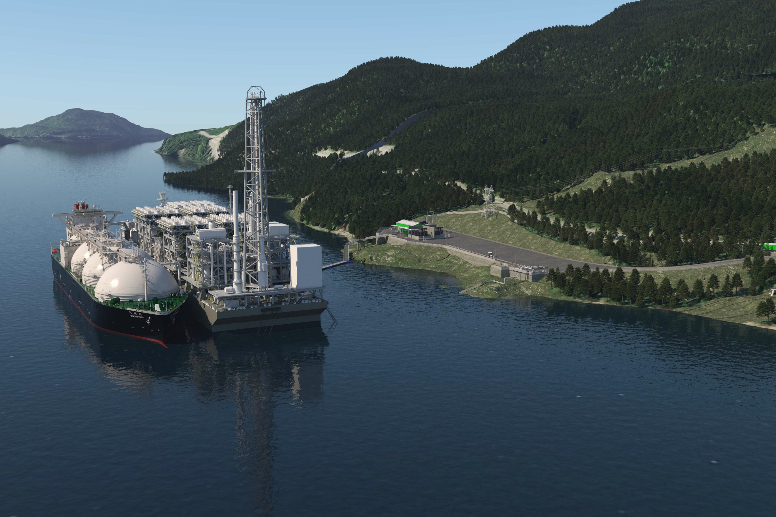 Cedar LNG artist's rendering