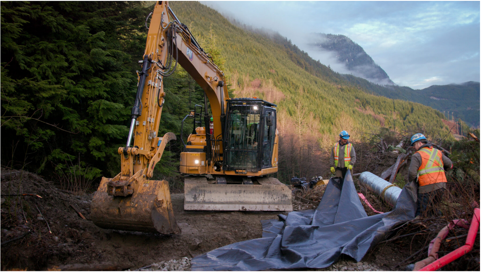 Photo: Cedar LNG pipeline construction