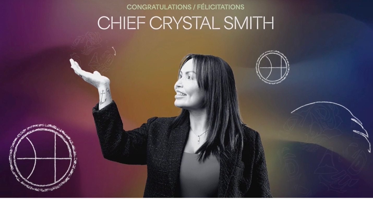 Graphic: Chief Crystal Smith speaker