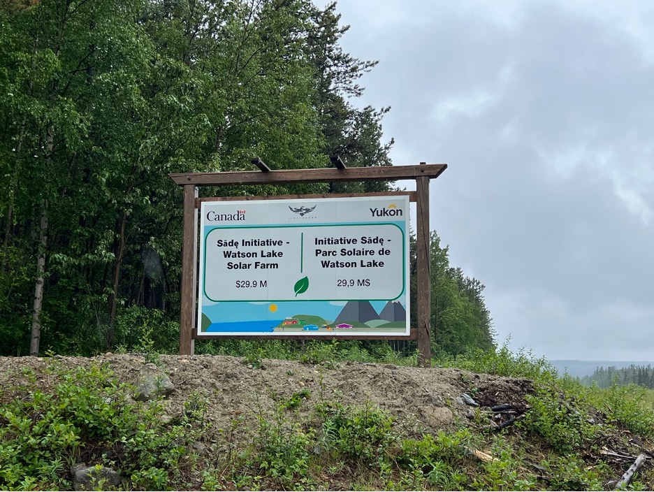 Photo: Watson Lake solar sign