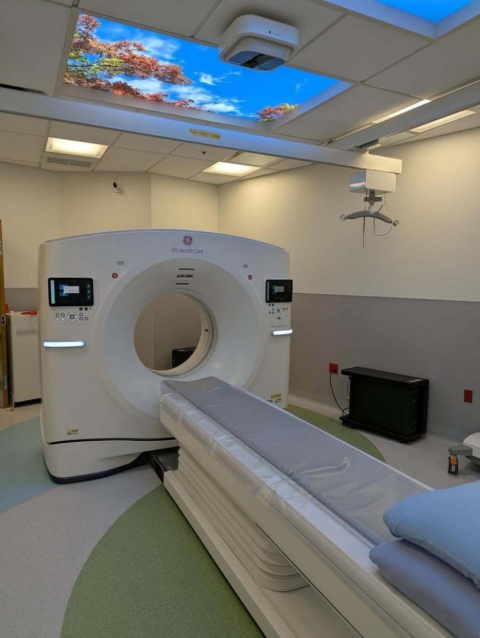 Photo of CT scanner, medical device