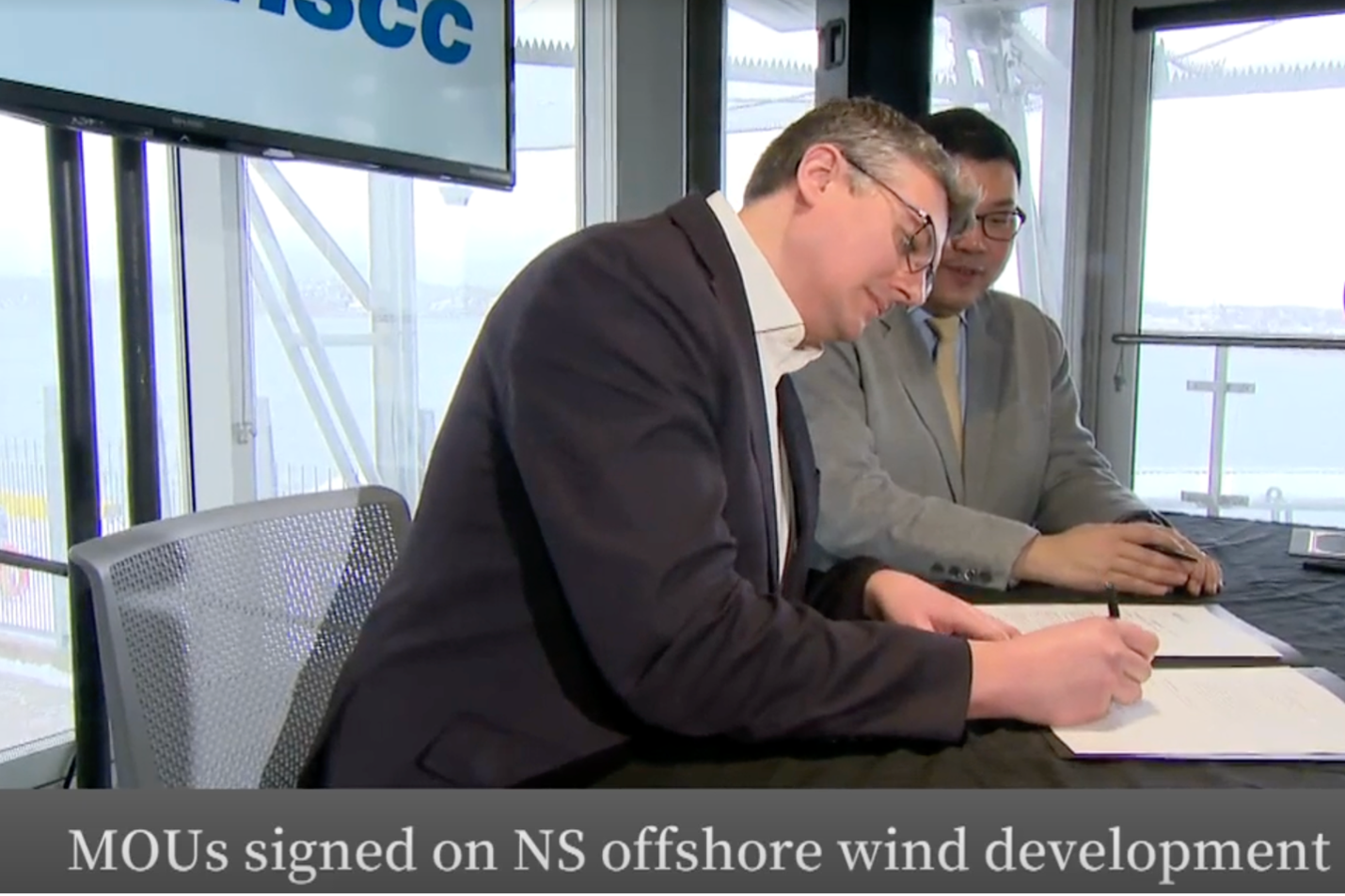 Photo: Signing Nova Scotia wind agreement