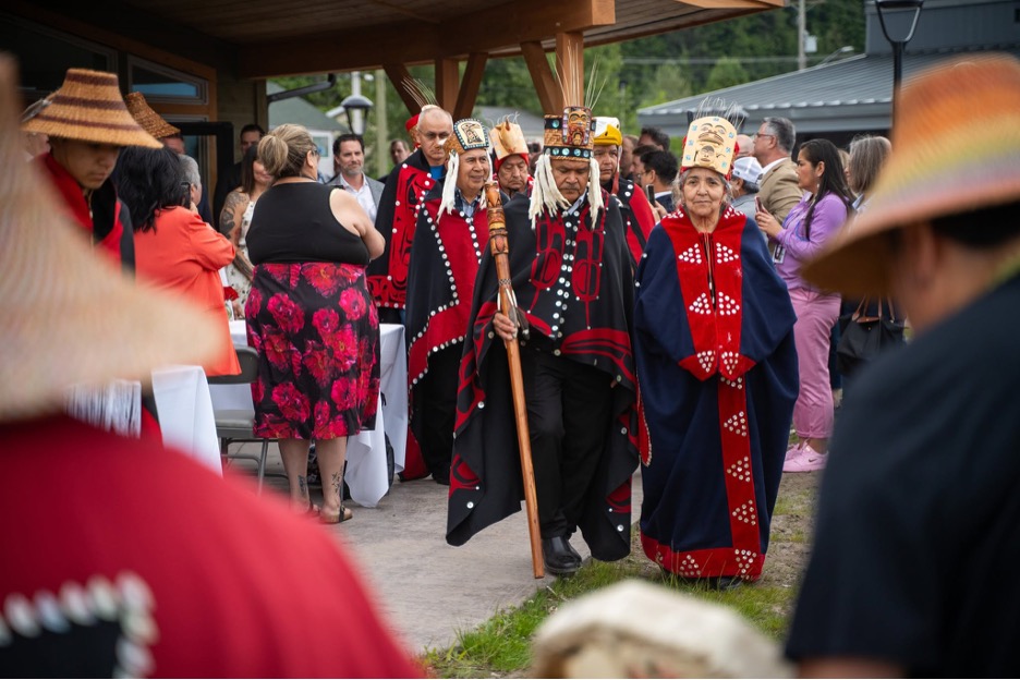 Photo: Haisla members in regalia