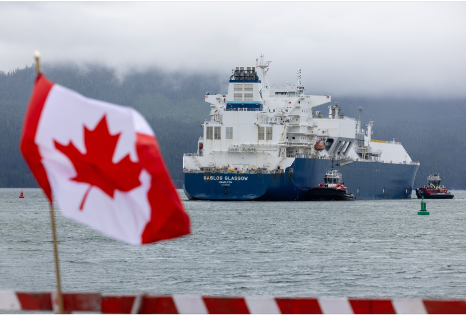 LNG carrier at Kitimat