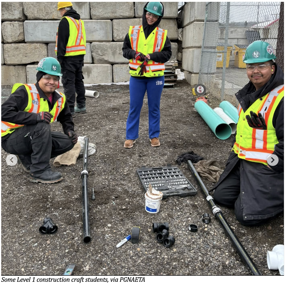 Construction craft students, via PGNAETA