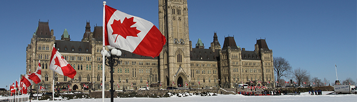Photo: Parliament Hill flags
